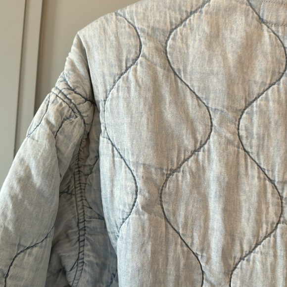 Blank NYC Denim Quilted Puffer Jacket | Oversized - Picture 3 of 4